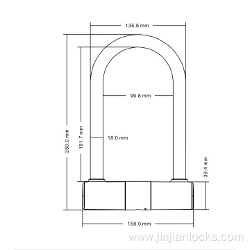 Heavy Duty D Shape Bike Lock Anti-theft